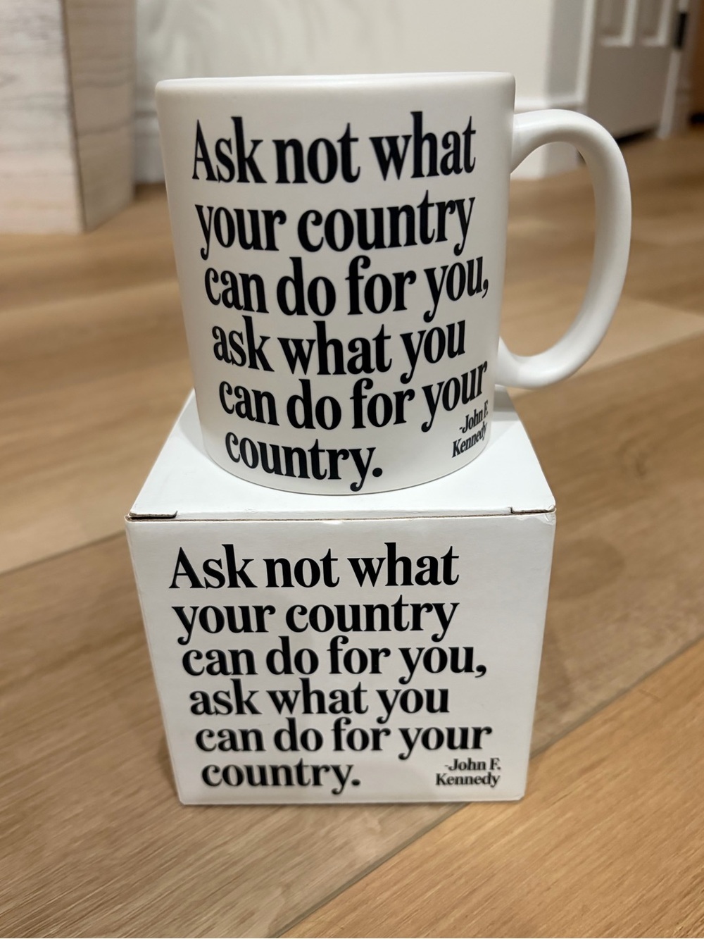 JFK Quote Mug 14 oz